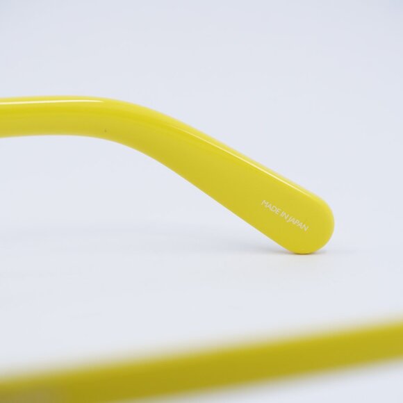 Jacquemus CAPRI JAC/55 C5 Sunglasses Yellow Rectangle Frame, Grey Lenses